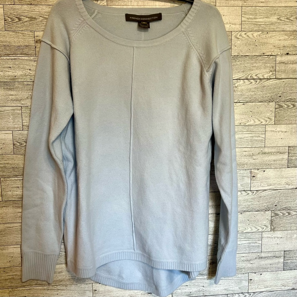 French Connection Crewneck Pullover Sweater‎ Soft Blue X-Small Great Condition